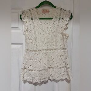 Miss June Eyelet Blouse